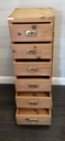 Military style  solid pine slim wellington chest