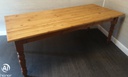 7ft Solid Pine Table With Drawer