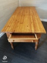 7ft Solid Pine Table With Drawer