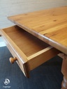 7ft Solid Pine Table With Drawer