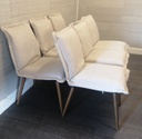 Set Of Six Ikea KLINTEN dining Chairs Light Beige