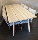 Set Of Six Ikea KLINTEN dining Chairs Light Beige