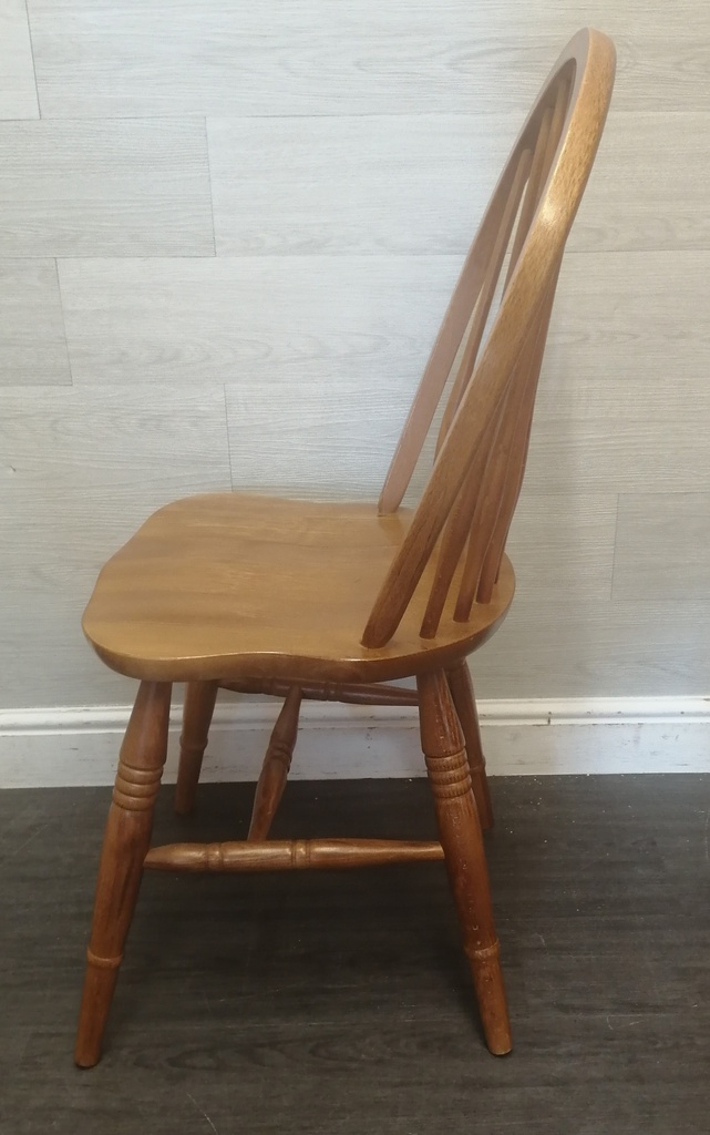 SET OF four hoop BACK DINING CHAIRS