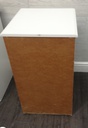PAIR OF 3 DRAWER WHITE BEDSIDE CHESTS
