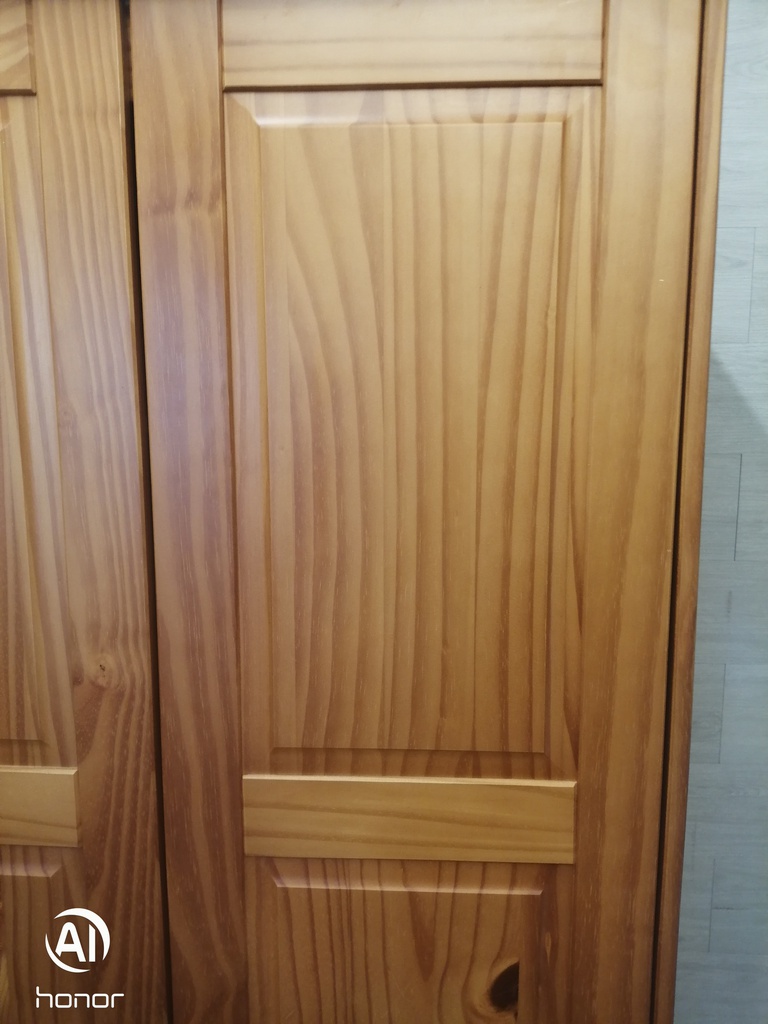 Two door pine wardrobe