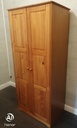 Two door pine wardrobe