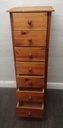 Seven drawer pine wellington chest