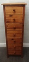 Seven drawer pine wellington chest