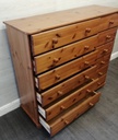 pine 12 drawer merchant style pine chest