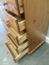 pine 12 drawer merchant style pine chest
