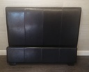 4FT OTTOMAN BROWN FAUX LEATHER BED FRAME