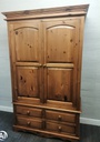 solid pine double wardrobe with drawers