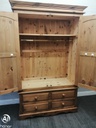 solid pine double wardrobe with drawers