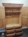 solid pine double wardrobe with drawers