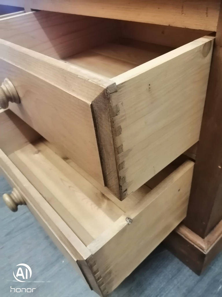 solid pine double wardrobe with drawers