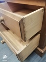 solid pine double wardrobe with drawers