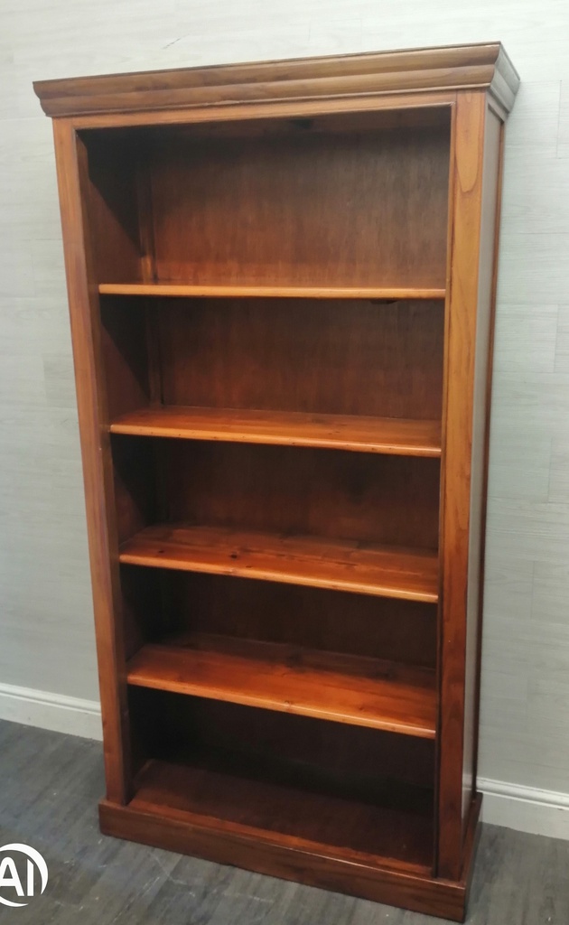 QUALITY DARK WOOD BOOKCASE