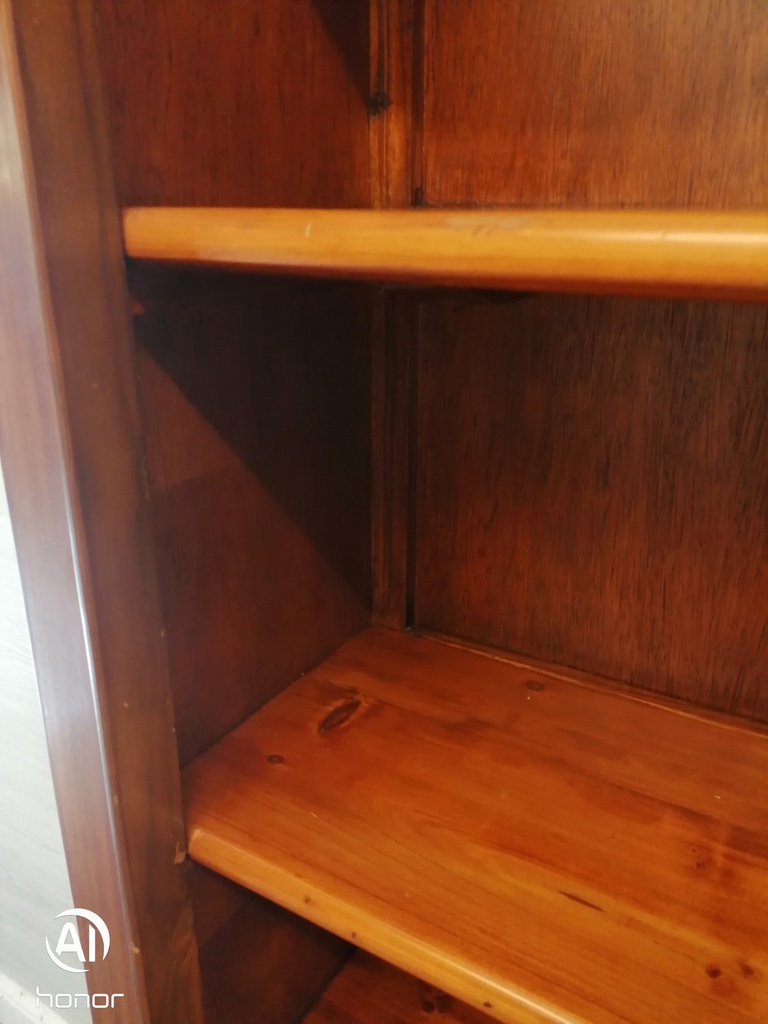 QUALITY DARK WOOD BOOKCASE