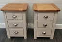 Pair Of Grey Shaker style  Bedside Chests
