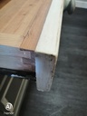 STUNNING PINE PAINTED PEDESTAL DESK