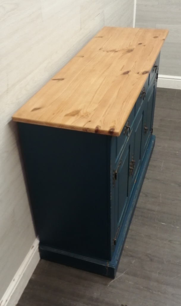 Shabby Chic Blue Painted Sideboard