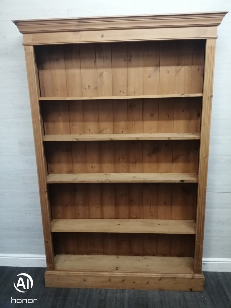 Large Narrow Pine Bookcase