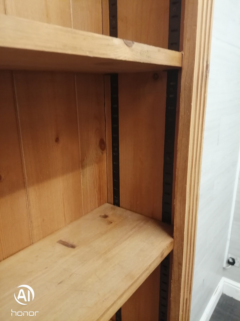 Large Narrow Pine Bookcase