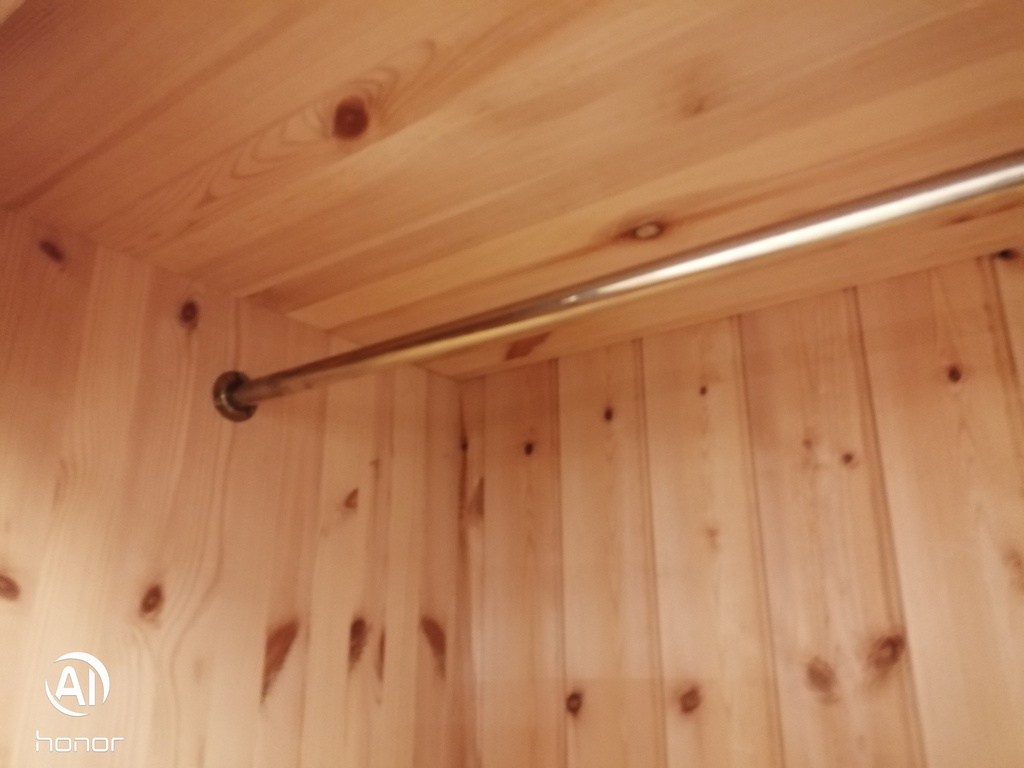 QUALITY LARGE 2 DOOR PINE WARDROBE with mirrors