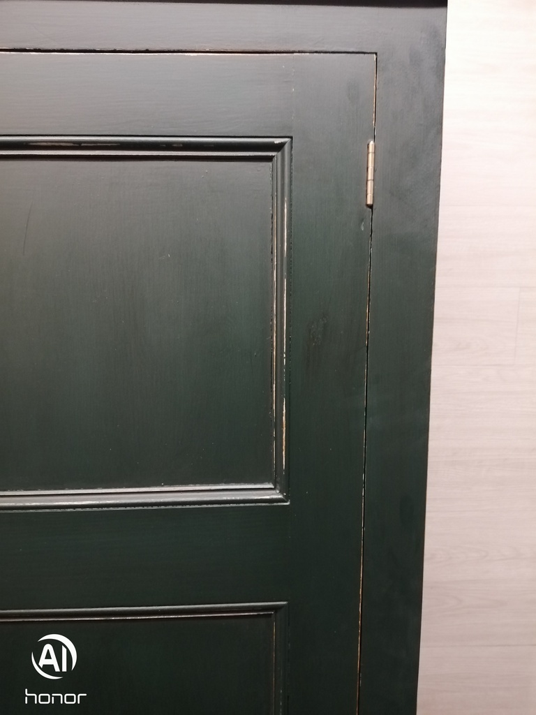 Large Pine Painted Rreen Wardrobe