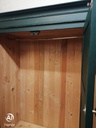 Large Pine Painted Rreen Wardrobe
