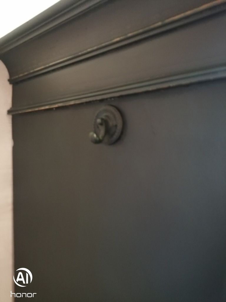Large Pine Painted Rreen Wardrobe