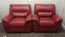 Red Leather Electric Recliner Armchair