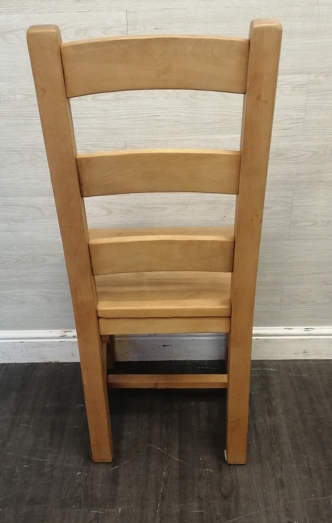 6 x Solid Ladder Back Dining Chairs