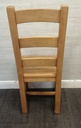 6 x Solid Ladder Back Dining Chairs