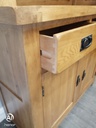 Lovely neat oak  dresser display unit