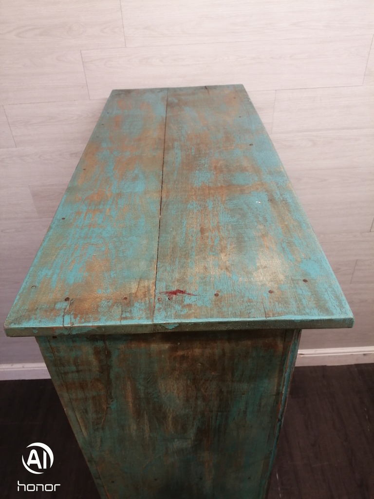 Stunning rustic painted solid wood quality cupboard