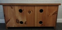Lovely rustic pine tv bench