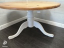 ROUND SOLID PINE TABLE SHABBY CHIC PAINTED TABLE