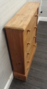 Solid Pine Shoe Storage Cupboard with Two Drawers