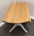 QUALITY SOLID WOOD DROP LEAF DINING TABLE