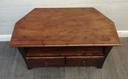 Great dark wood corner tv stand