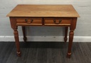 Solid pine 2 two drawer desk / console table