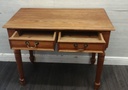 Solid pine 2 two drawer desk / console table