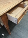 Solid pine 2 two drawer desk / console table