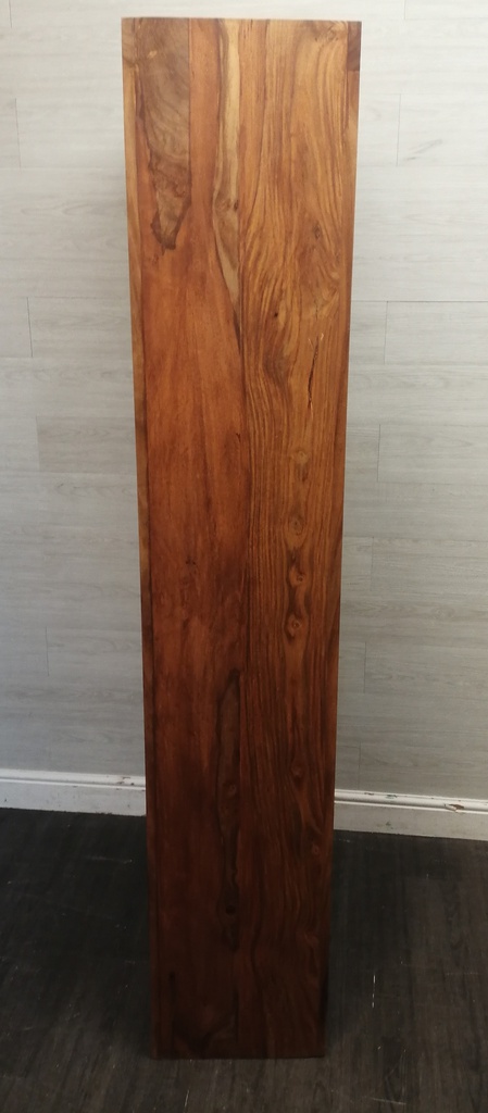 DARK WOOD OPEN BACK BOOKCASE