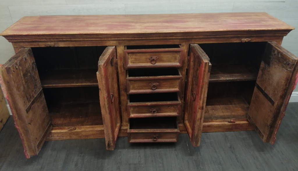 Stunning reclaimed indian wood large sideboard