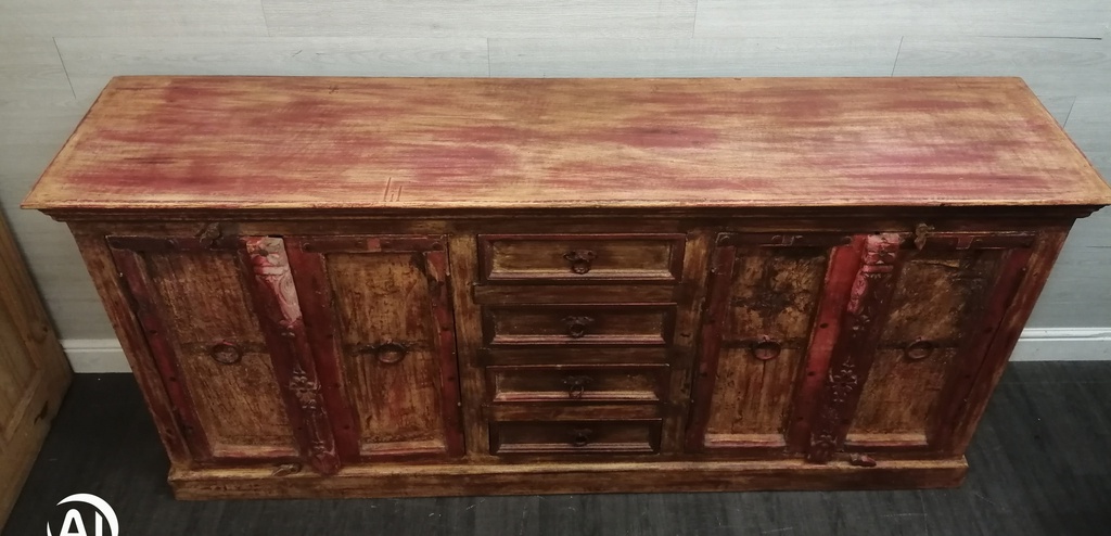 Stunning reclaimed indian wood large sideboard