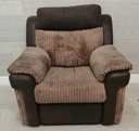brown cord ELECTRIC RECLINER ARMCHAIR