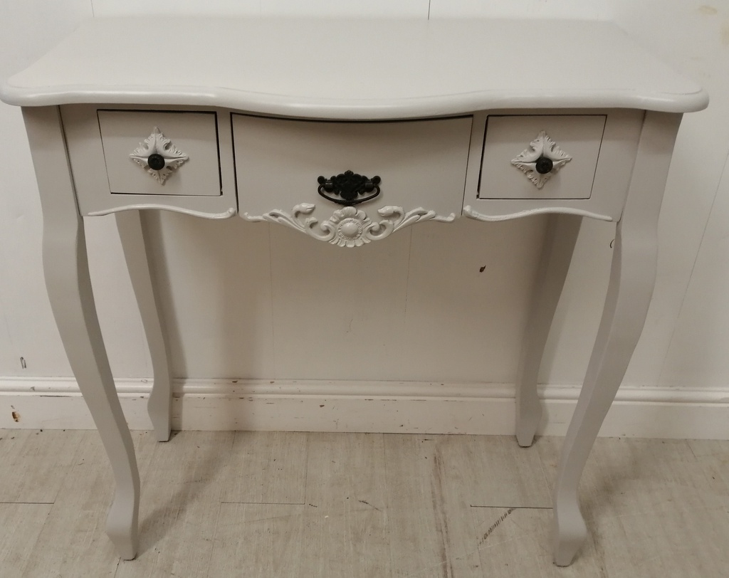 lovely neat painted console table