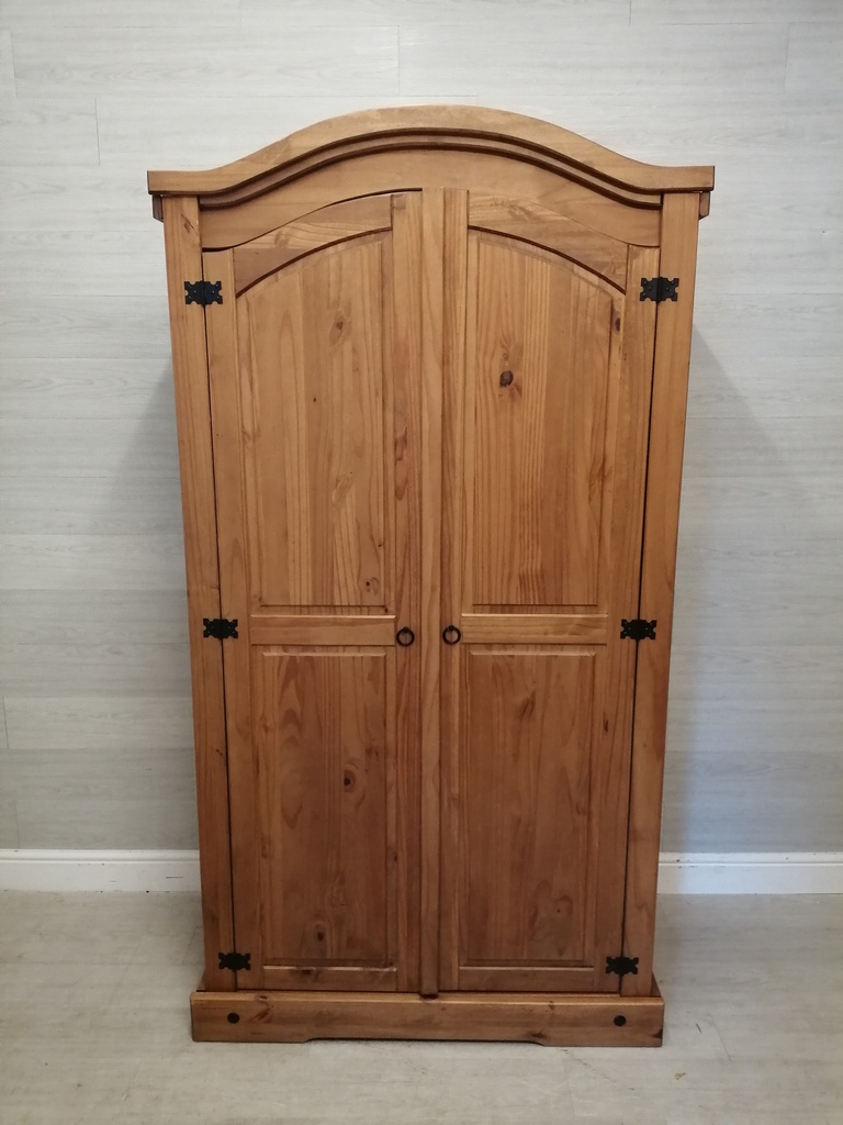 MEXICAN PINE DOUBLE WARDROBE